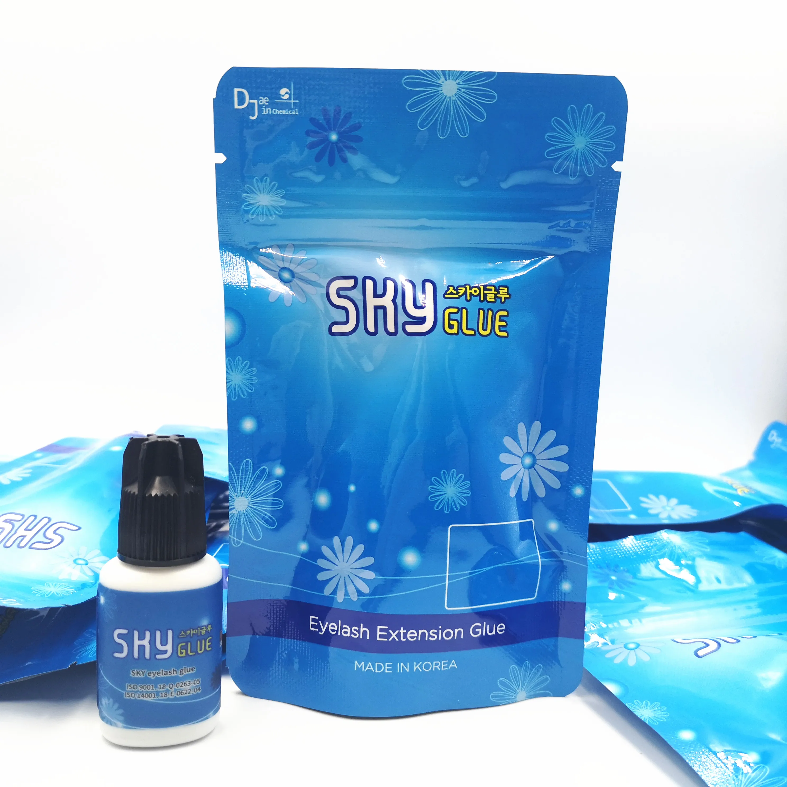 10 шт. S+ клей для наращивания ресниц Быстросохнущий S Plus type SKY клей для наращивания ресниц 5 мл стойкий 6~ 7 недель