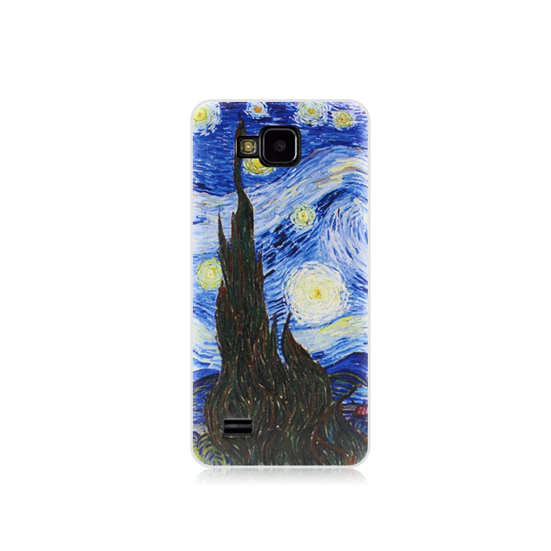Soft silicone capa for ZTE Blade A5 4.5 inch Cover Printing Drawing Phone Cases BLAE |