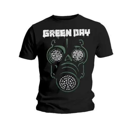 Зеленый день 'зеленый маска не Футболка NUOVO E ORIGINALE|green day|t-shirt t-shirtt-shirt green |