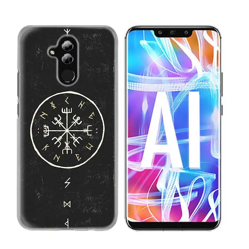 Чехол для huawei Honor P20 lite mate 20 10 P30 P10 P9 P8 8X9 Lite Pro P Smart+ Plus Nova 3i Viking Vegvisir