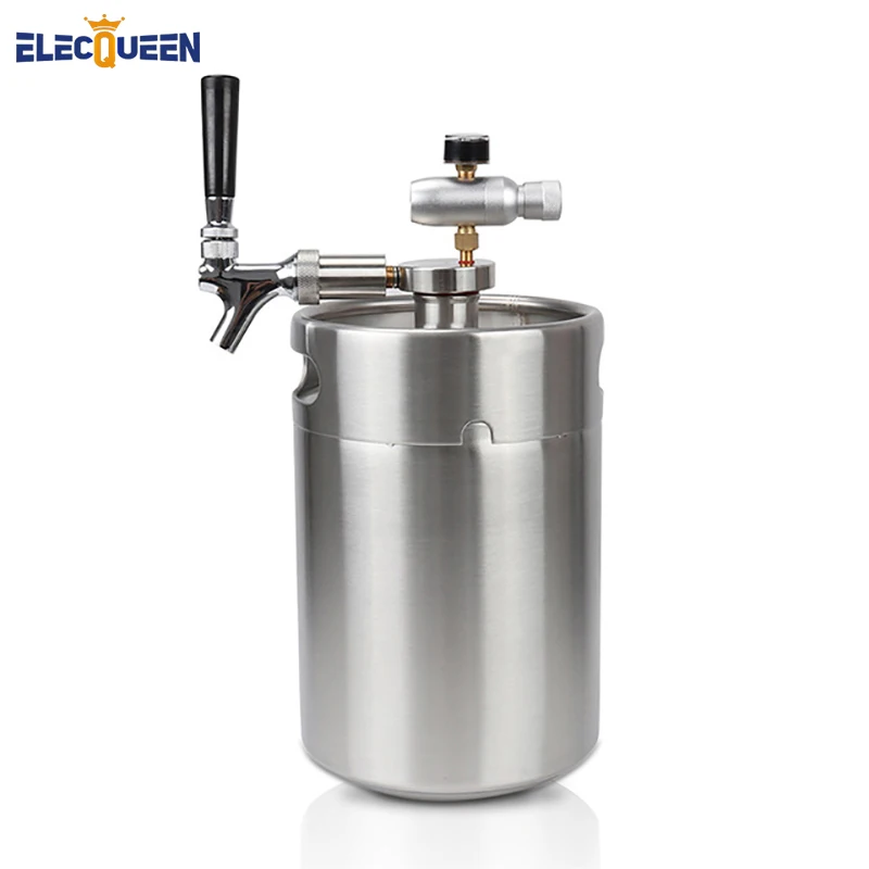 Мини-кулер для пива 5 л с краном инжектором CO2 Премиум Homebrewing | Дом и сад