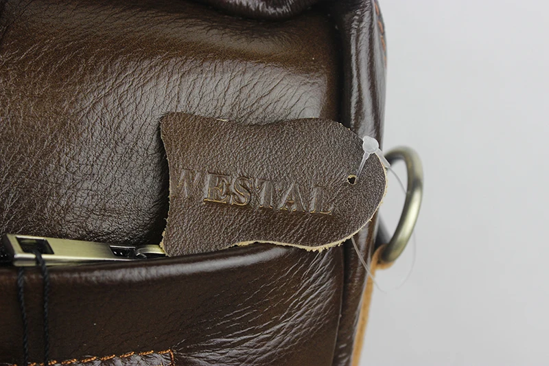 WESTAL Натуральная Кожа Мужчины Сумки Человек Портфель Для Ноутбука Сумки Сумка мужские Деловые Сумки Мужчины Crossbody Сумки 1118