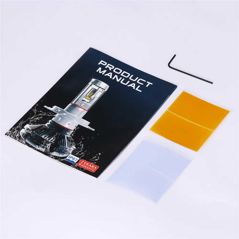 ECAHAYAKU 2 шт. X3 ZES H4 H7 светодиодный фонарь для автомобильных фар 3000 К/6500 К/8000 К желтый белый лед синий лампа H11 9005 9006 светодиодный автомобильный фонарь