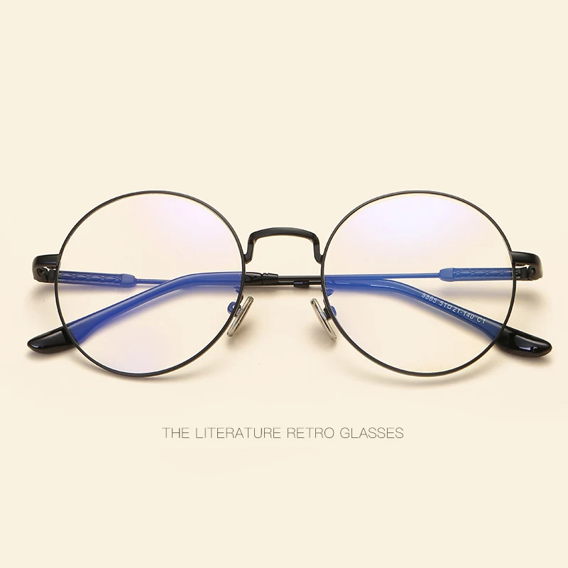 2018 новые круглые очки Ретро рамка корейский художественный металлический