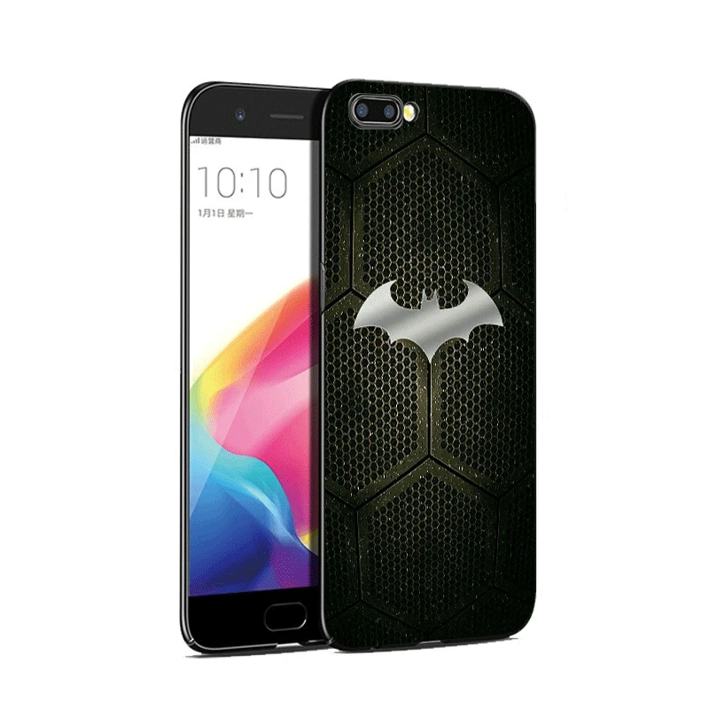 Чехол для Телефона силиконовый крутой Marvel Batman OPPO A3s A39 A57 F1s A59 A83 A1 A73 F5 F7 F9 A7X R9S Reno 3 Pro