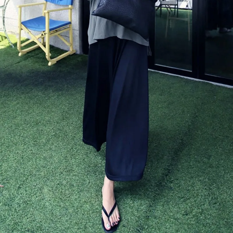 Одежда для беременных из модала широкие брюки с эластичной талией свободные