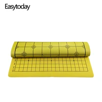 easytoday chinese chess board synthetic leather go game chessboard two in one soft chess cloth high quality accessories