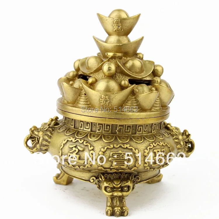 

Brass Treasure Bowl STATUES FengShui /Treasure Bowl /