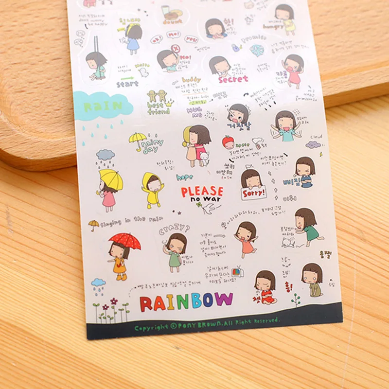 Корейские канцелярские принадлежности история время игривый цыпленок Super