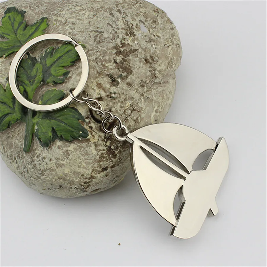 

Velero Sailboat Pendant 1PC Keychain Heart Key Ring Silver Color Lovers Love Key Chain Souvenirs Valentine's Day Xmas Gifts Sale