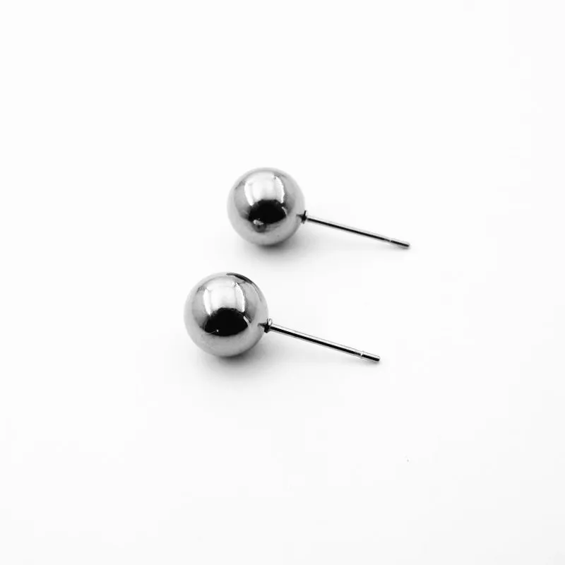 

3/4/5/6/7/8mm 316L Stainless Steel Ball Stud Earring Pins Needle Post DIY Jewelry Accessories