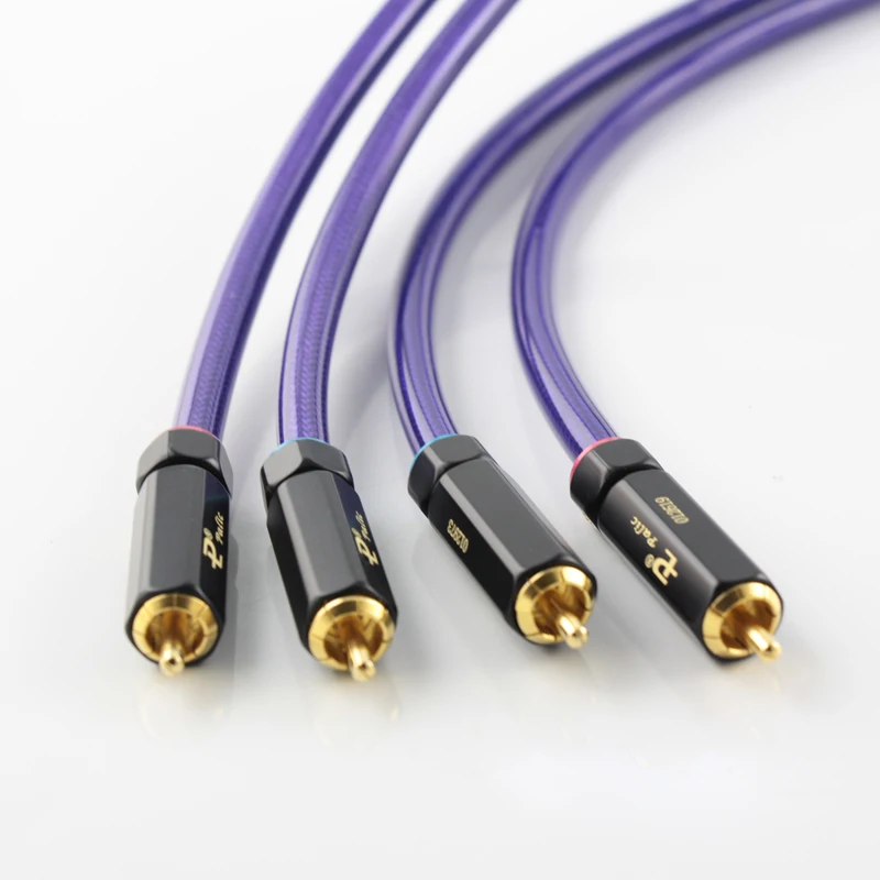 Audiocrast HI End посеребренный кабель RCA Hi end усилитель CD Interconnect 2RCA к мужской