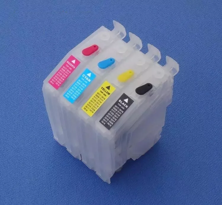 INK WAY LC3211XL BK C M Y Chipped Empty Refillable ink  cartridge for DCP-J774DW Wireless 3-in-1 Inkjet Printer