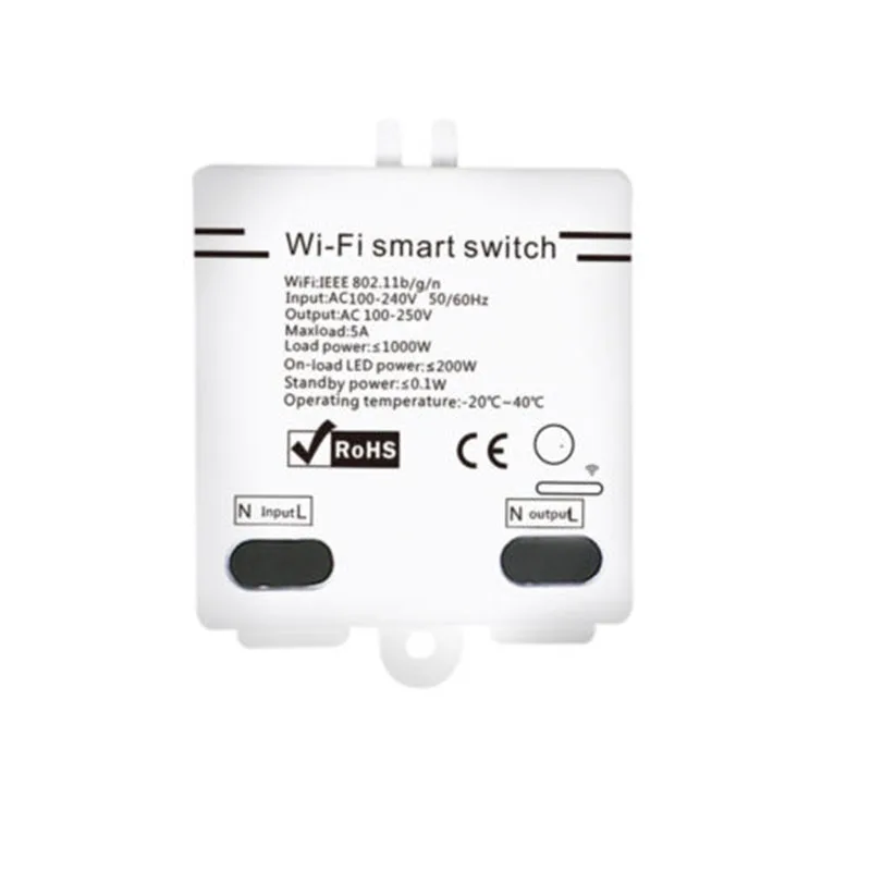Беспроводной смарт-переключатель Zigbee Wi-Fi с задержкой в сборке корпуса лампа для