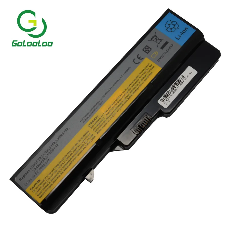 Golooloo 4400mah 11 1 V аккумулятор для lenovo L09S6Y02 L10C6Y02 G460 G465 G470 G475 G560 G565 G570 G575 57Y6455 L09C6Y02