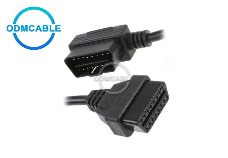 OBD-II кабель OBD2 16Pin штекер к женскому Удлинительный диагностический удлинитель 100