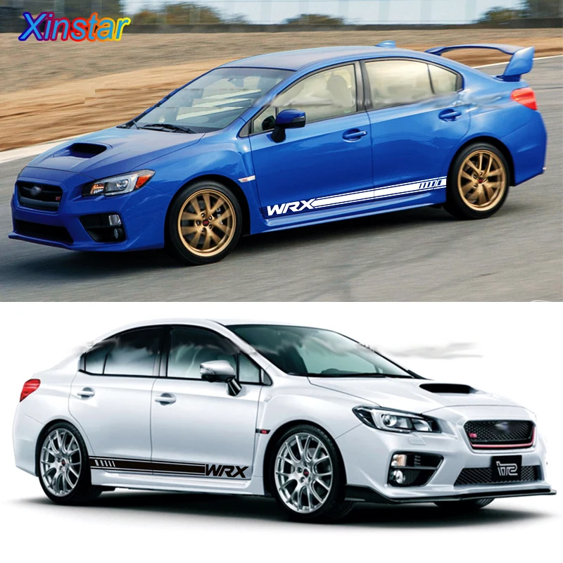 

2pcs car side body sticker For SUBARU Impreza WRX STI