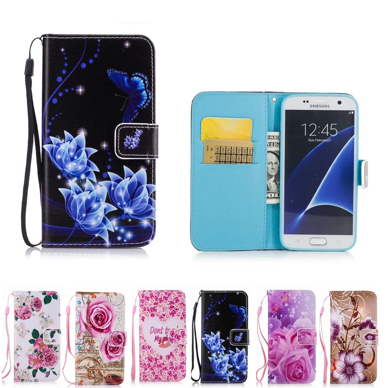 Кожаный чехол кошелек для телефона Samsung Galaxy S6 S7 Edge S8 Plus A3 A5 A7 2016 J2 J3 J5 J7 Prime 2017 Note 8|cover