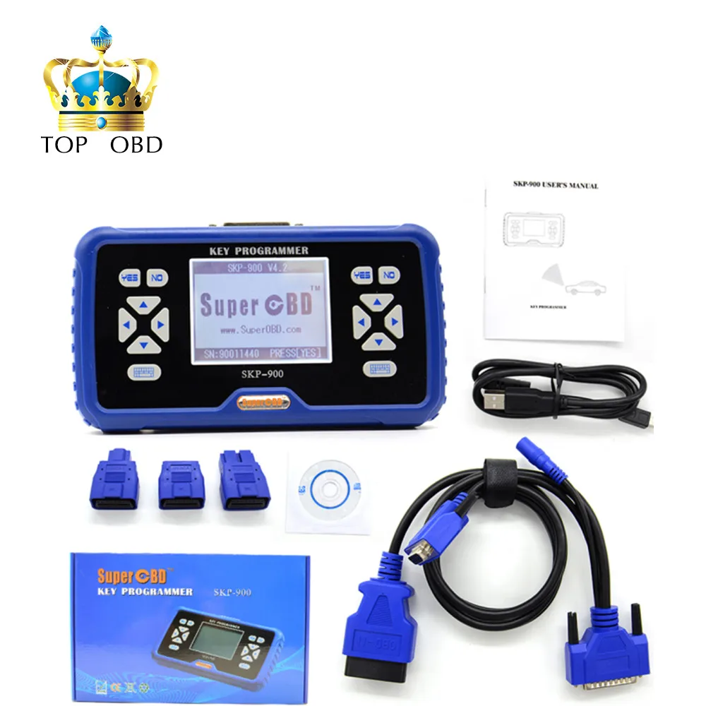 Рекламная акция SuperOBD SKP 900 V5.0 ручной программатор для автомобильных ключей OBD2 SKP900