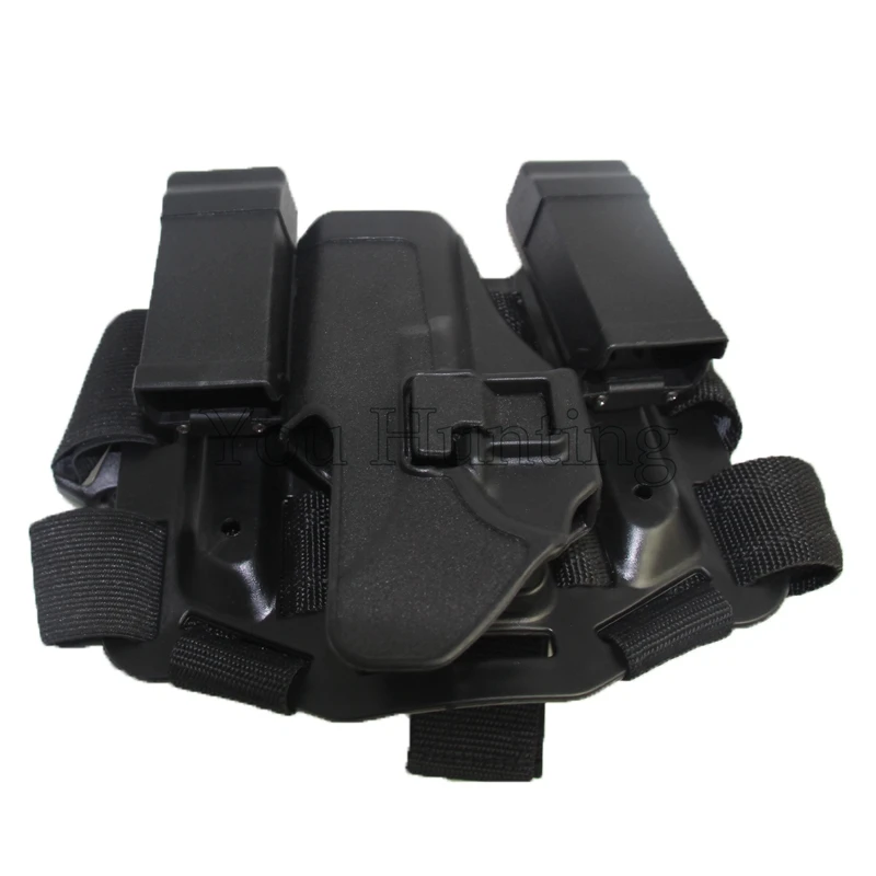 Для GLock 17 19 22 23 31 32 тактическая кобура для страйкбола падение ноги набор W/панель Mag фонарик чехол пистолет Бедро кобура