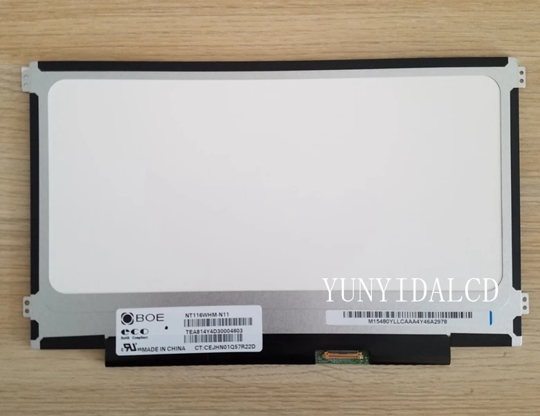 

Free shipping 11.6" Screen Replacement 1366x768 30 pins eDP Laptop Lcd Screen Display NT116WHM-N11