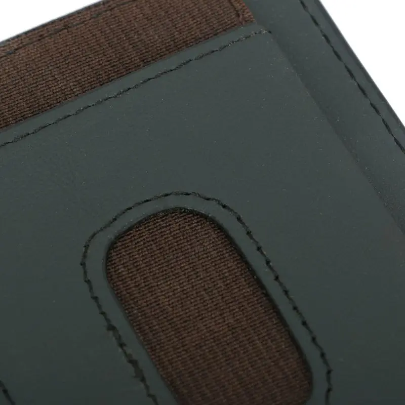 THINKTHENDO Новая мода мужской RFID Блокировка кожаный тонкий кошелек деньги эластичный ремешок кредитный держатель для карт карман