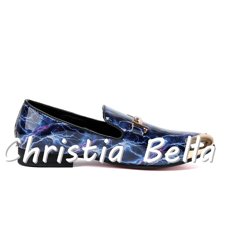 Christia Bella Мужские модельные туфли Flash Лакированная Кожа Роскошные модные