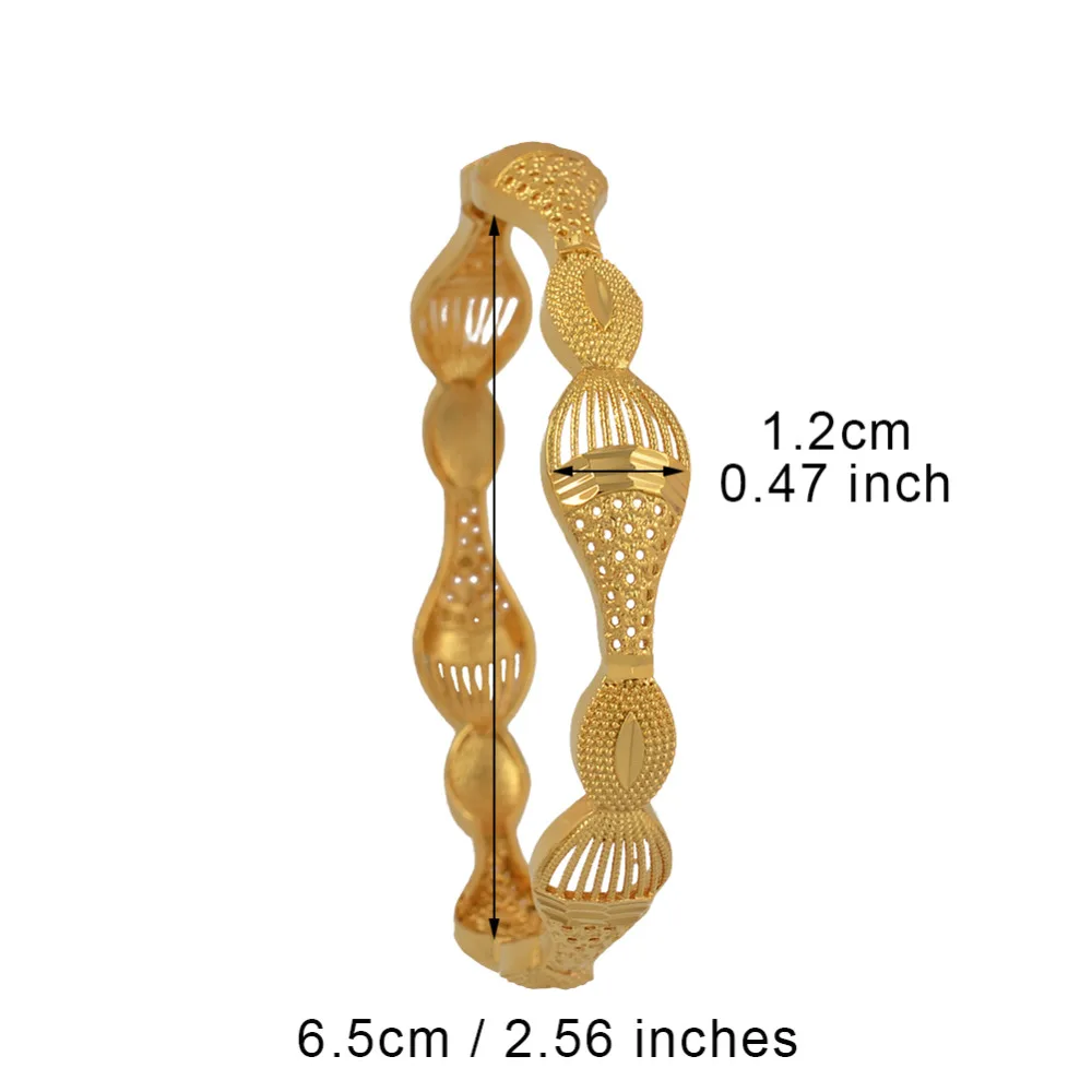 Gold Color African Ethiopian Middle East Bracelets Bangle for Women Dubai Wedding Jewelry Gifts #J0957 | Украшения и аксессуары