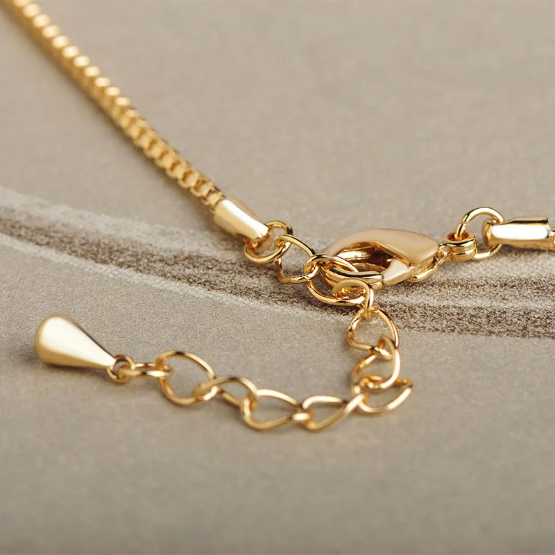 Женский комплект из колье серёг и кольца Blucome зеленый с эмалью украшение для