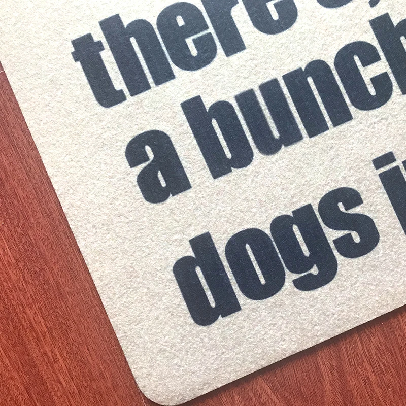 Entrance Doormat There's Like A Bunch of Dogs in Here Indoor Outdoor Door Mat Non-Slip Machine Washable Non-Woven Fabric | Дом и сад