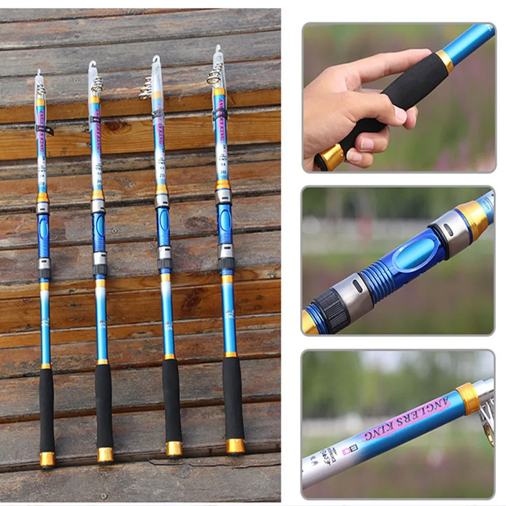 Портативная телескопическая удочка FishingLife спиннинг ручная рыболовная снасть