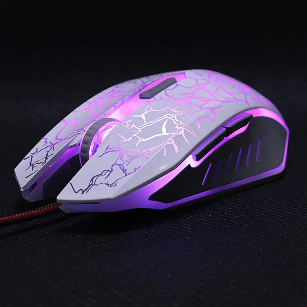 ZUOYA игровая мышь для профессионального геймера 8D Регулируемый 3200 dpi светодиодный оптическая мышь USB Проводная - Цвет: MMR1 white