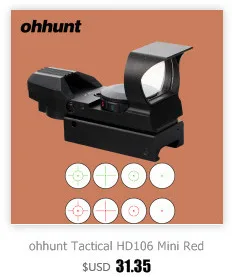 ohhunt Охота 4X32 ACOG Настоящее волокно Riflecope BDC Chevron Подковообразная Сетка Тактические оптические прицелы для кал.223.308 Печать логотипа визир