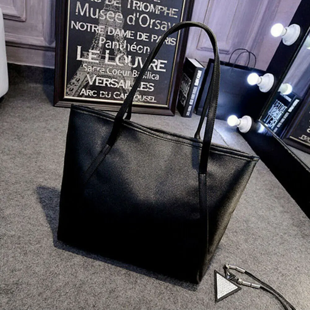

New Ladies Women's Fashion Large Leather Tote Hobo Shopper Shoulder Bag Handbag