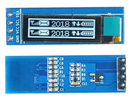 Модуль OLED экрана SSD1316 0 86 дюйма 4P белый IC 128*32 интерфейс IIC|screen module|white oledoled screen |