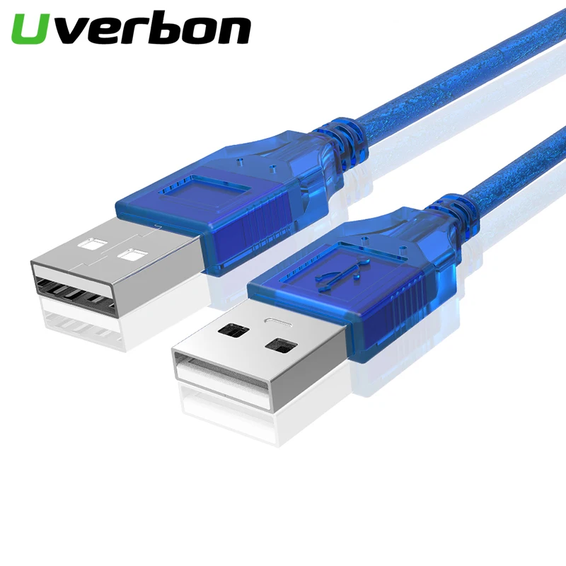Кабель-Удлинитель USB 2,0, кабель для передачи данных «Папа-папа», USB2.0, 1 фут, 5 футов, 10 футов для радиатора, автомобильного динамика, жесткого диска
