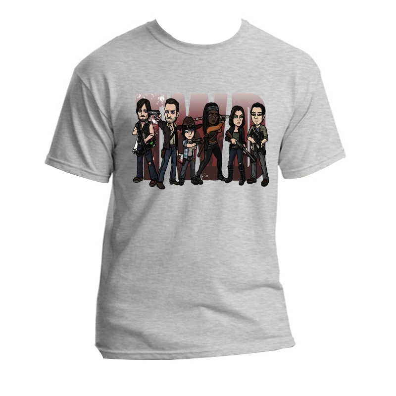 Мужская футболка с коротким рукавом The Walking Dead Eeny Meeny Miny Moe Negan Lucille Zombie летняя из 100%