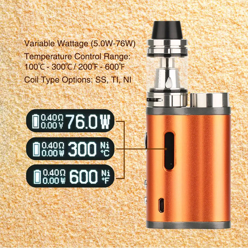 2019 New Authentic Jomo Lite 76ers TC Mod Vape Pen 510 Thread Huge Vapor Electronic Cigarette Smoking Device Fit 18650 Battery |