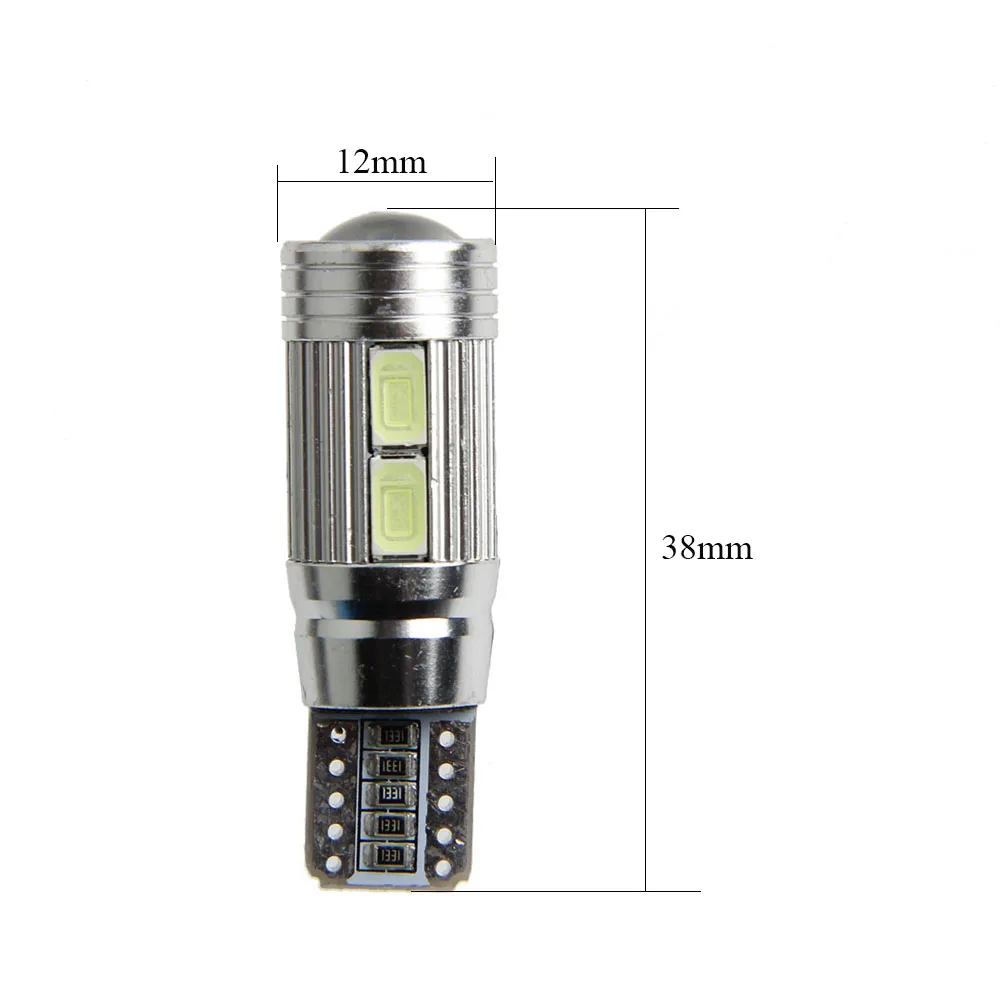 4 шт. светодиодный чистый белый 194 W5W 168 5730 10 SMD Canbus автомобиля светодиодный супер яркий для автоматического включения боковой сигнал светильник Светодиодные лампы 12v