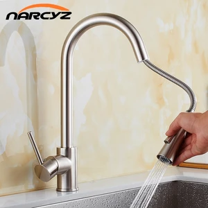 Смесители для кухни хромированный выдвижной кухонный кран с одной ручкой с одним отверстием Поворотный Смеситель для воды на 360 градусов золотой кран с одной ручкой XT-162