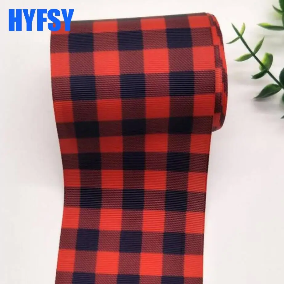 Клетчатая лента hyfsy 10054 3 дюйма 75 мм 10 ярдов ткань для шитья головных уборов