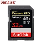 SD-Карта SanDisk Extreme Pro, 300 дюйма, 32 ГБ, 64 ГБ, 128 ГБ