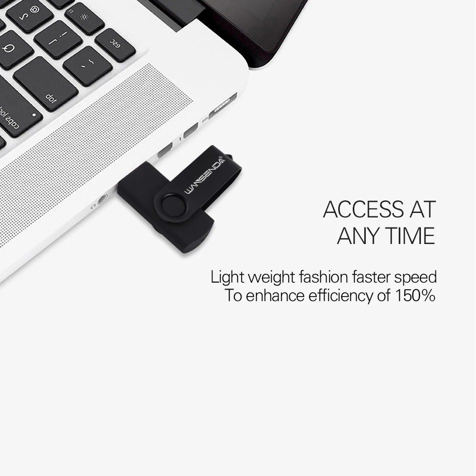 WANSENDA USB флэш накопитель Вращающаяся ручка 128 ГБ флеш 8 32 64 Гб внешний 256