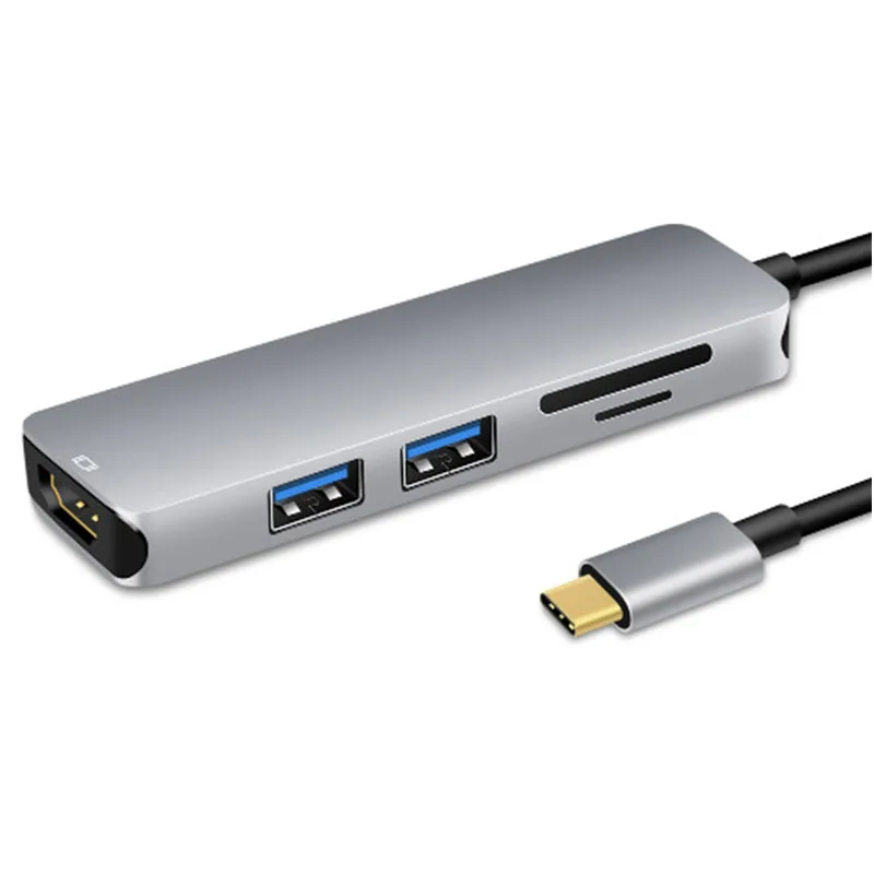 Superspeed USB 3.0 Port HD SD/TF Card Reader 5 in 1 Type C USB-C to HDMI 4K Converter Hab for MacBook Pro 3.1 Hub | Электроника