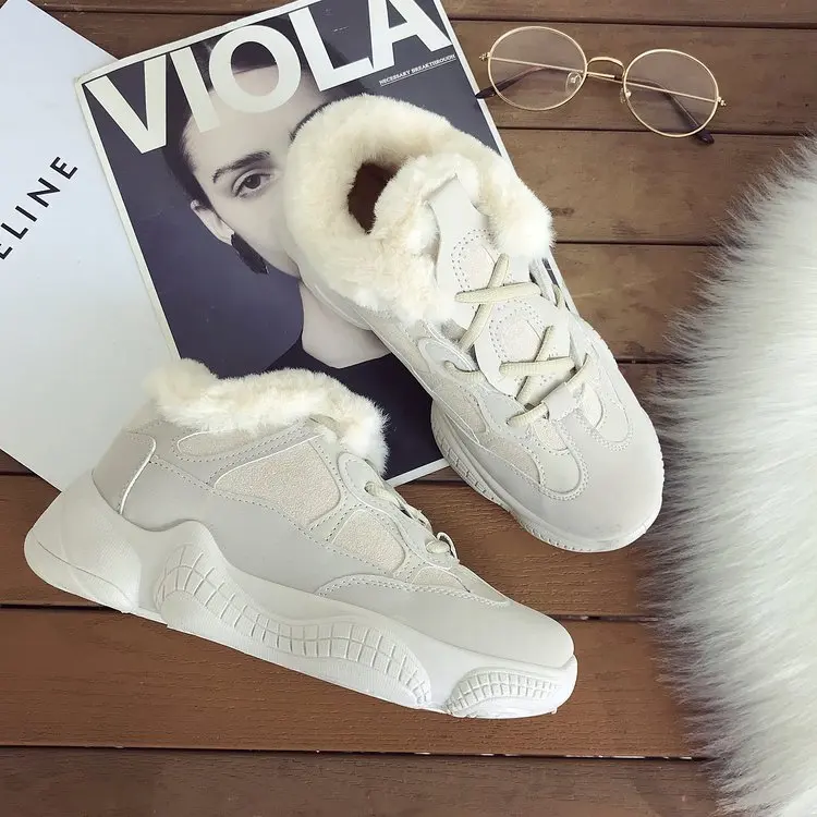 Aleafalling/женские зимние ботинки на шнуровке Милые простые уличные из мягкой