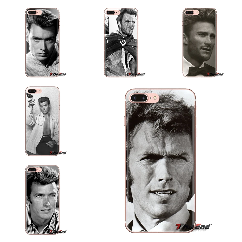 Прозрачный чехол из ТПУ Clint Eastwood actor для Huawei G7 G8 P7 P8 P9 P10 P20 P30 Lite Mini Pro P Smart Plus 2017 2018 2019 -