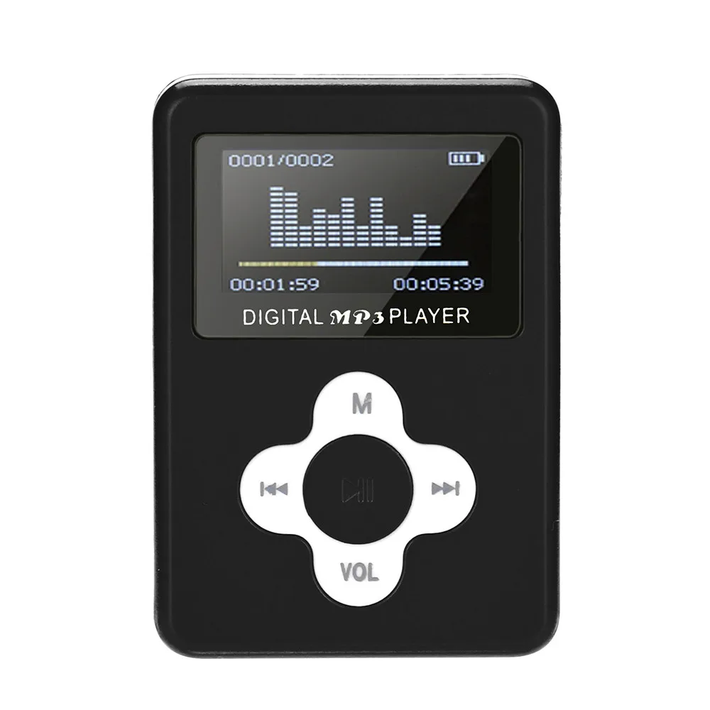 Новое поступление Симпатичный мини MP3 плеер с USB и ЖК экраном поддержка карт Micro SD