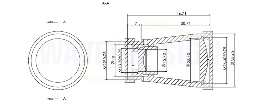 WaveTopSign 1064nm лазерный расширитель 3X 4X 5X 8X 6X 10X входной луч Макс 12 мм выход 30 мм внешний диаметр 34 мм длина 77 мм