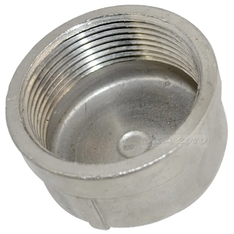 MEGAIRON BSPT 1-1/2&quot DN40 Pipe Cap Female Stainless Steel SS304 Threaded End Cover For |