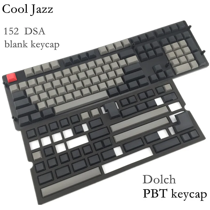 Cool Jazz 121/152 DSA keycap dolch белый и серый пустые колпачки pbt для wried Механическая игровая
